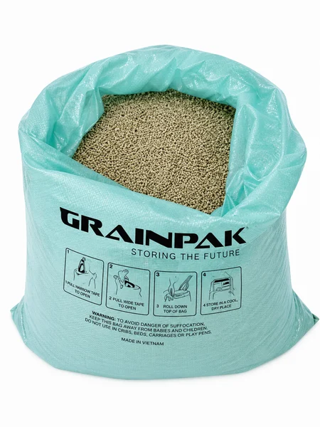 Túi Grainpak với hướng dẫn đóng gói ngũ cốc